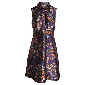 Rochas Sleeveless Printed Knee-length Dress in Multicolor Wool Silk Other Python print