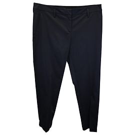 Pantalones cónicos Giorgio Armani de algodón negro Negro