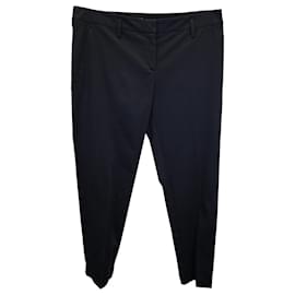 Giorgio Armani-Pantalones cónicos Giorgio Armani de algodón negro-Negro
