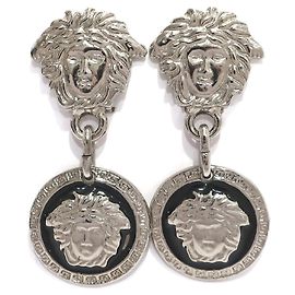 Gianni Versace Boucles d'oreilles Méduse Argenté