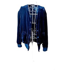 Mes Demoiselles ... Samtjacke von Mes Demoiselles Marineblau