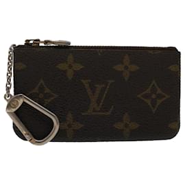 Louis Vuitton-Bolsa Moeda M LOUIS VUITTON Monograma Pochette Cles M62650 Autenticação de LV 46820-Monograma
