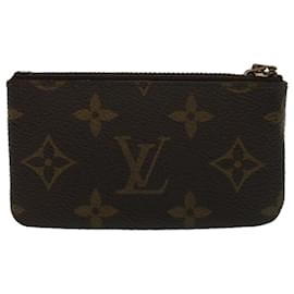 Louis Vuitton-LOUIS VUITTON Monogram Pochette Cles Coin Purse M62650 LV Auth 46820-Monogram