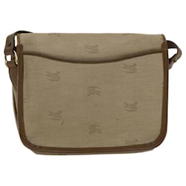 Autre Marque-Burberrys Shoulder Bag Nylon Leather Beige Auth bs6450-Beige