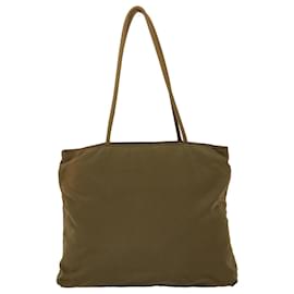 Prada-PRADA Shoulder Bag Nylon Khaki Auth yb244-Khaki