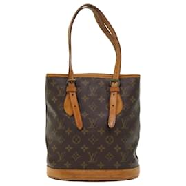 Louis Vuitton-LOUIS VUITTON Monogram Bucket PM Shoulder Bag M42238 LV Auth bs6531-Monogram