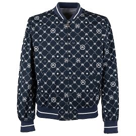 Autre Marque Collection Privée Reversible Bomber Jacket Blue