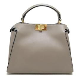 FENDI-Peekaboo-Iconic-Essentially-Leather-2Way-Bag-Pink-8BN302