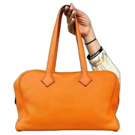 Hermès-Hermes Victoria bag-Orange