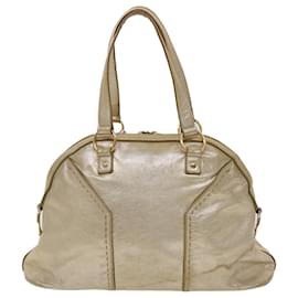 Saint Laurent-SAINT LAURENT Muse Hand Bag Leather Gold Tone 002122 Auth yk7591-Other