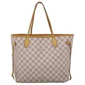 Louis Vuitton-LOUIS VUITTON Damier Azur Neverfull MM Tote Bag N41605 LV Auth 46165-Other