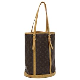 Louis Vuitton-LOUIS VUITTON Monogram Bucket GM Shoulder Bag M42236 LV Auth 47017-Monogram