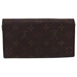 Louis Vuitton-LOUIS VUITTON Monograma Portefeuille Sarah Long Wallet M60531 Autenticação de LV 46825-Monograma