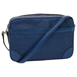 Louis Vuitton-LOUIS VUITTON Epi Trocadero 23 Shoulder Bag Blue M52305 LV Auth 46763-Blue