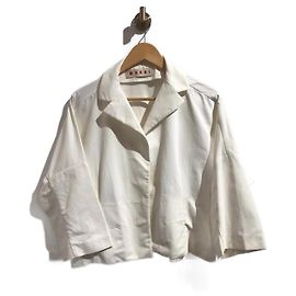 MARNI Chaquetas T.International L Algodón Blanco