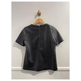 Balenciaga-BALENCIAGA Top T.fr 36 Leather-Nero