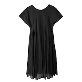 Autre Marque-Merlette Zeeland Black Cotton Dress-Black