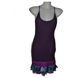 Franckie Morello-Midi dress-Turquoise,Dark purple