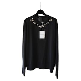 Givenchy-GIVENCHY BLACK WOOL SWEATER-Black