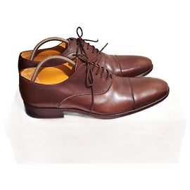 Finsbury Scarpe Oxford Cap Toe in Pelle Marrone Chiaro Marrone chiaro