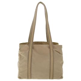 Prada-PRADA Bandolera Nylon Beige Auth bs6608-Beige