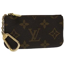 Louis Vuitton-LOUIS VUITTON Monogram Pochette Cles Coin Purse M62650 LV Auth 46758-Monogram