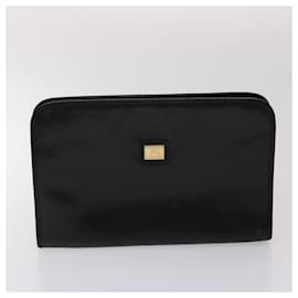 Autre Marque-Burberrys Nova Check Clutch Bag Leather Nylon 2Set Black Beige Auth bs6459-Black,Beige
