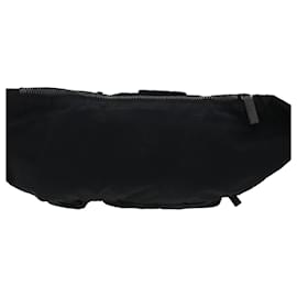 Prada-PRADA PRADA Sports Waist bag Nylon Black Auth 47102-Black