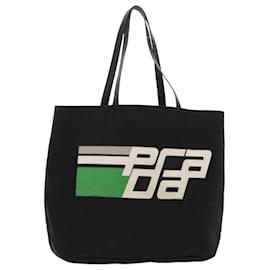 Prada-PRADA Tote Bag Canvas Black Blue Green Auth bs6645-Black,Blue,Green