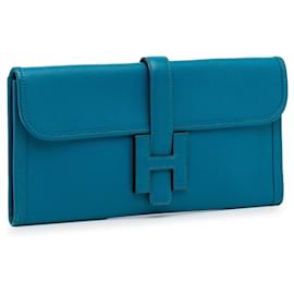 Hermes jige elan 29 clutch blue indigo ( almost black ) swift # T