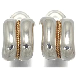 Tiffany & Co-Tiffany & Co Gold Silver Earrings-Silvery