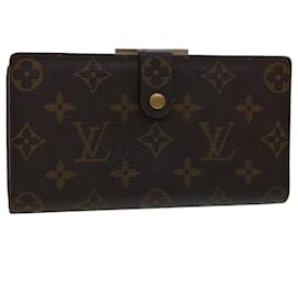 Louis Vuitton-Carteira LOUIS VUITTON Monogram Continental clutch T61217 Autenticação de LV 46783-Monograma
