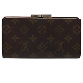 Louis Vuitton-LOUIS VUITTON Monogram Continental clutch Wallet T61217 LV Auth 46783-Monogram