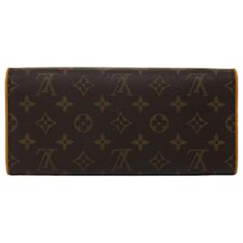 Louis Vuitton-LOUIS VUITTON Monogram Pochette Twin GM Shoulder Bag M51852 LV Auth kk188-Monogram