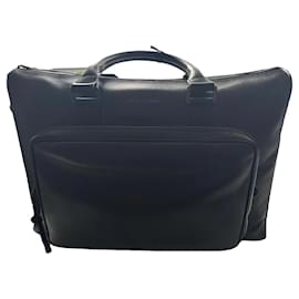 Christian Dior-Leather briefcase-Black