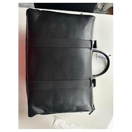 Christian Dior-Leather briefcase-Black