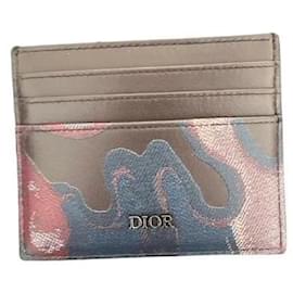 Christian Dior-Portafogli Piccoli accessori-Marrone,Blu