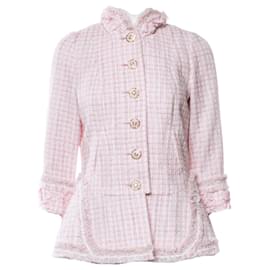 Chanel-9K$ Paris/Veste Versailles en tweed-Rose