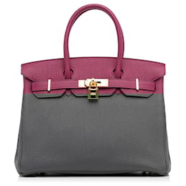 Hermès-Hermes Pink Togo Birkin 30-Pink,Other