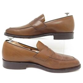Church's-CHURCH'S SHOES HERTFORD MOCCASINS 7.5F 41.5 LARGE BROWN LEATHER SHOES-Brown