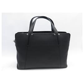 Bulgari-NEW BULGARI BAG OCTO DOCUMENT HOLDER 36595 BLACK LEATHER NEW BRIEFCASE-Black