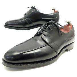 JOHN LOBB DERBY MAILAND SCHUHE 7E 41 AUS SCHWARZEM LEDER + SCHUHEN Schwarz