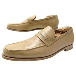 Hermès SCARPE HERMES MOCASSINI KEITH 44.5 IN SCARPE MOCASSINI IN PELLE CAMMELLO Cammello