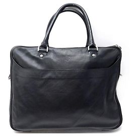 MULBERRY DOCUMENT HOLDER BLACK LEATHER BRIEFCASE Black