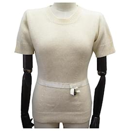 Neuwertige Louis Vuitton Damen Pullover Gr S/36 weiß Limited E in