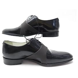 Chaussures habillées homme Louis Vuitton Paris à lacets noir SOLFERINO  DERBY taille 8,5 MT0168