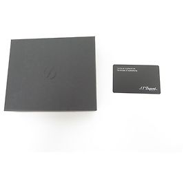NEUE ST DUPONT DEFI MILLENIUM GELDBÖRSE 172002 in schwarzem Leder 8CC-Wallet Schwarz