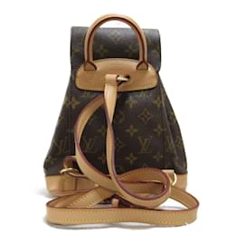 Louis Vuitton Monogram Montsouris PM M51137 Brown Cloth ref.981517