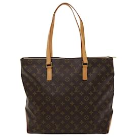 Louis Vuitton-LOUIS VUITTON Monogram Cabas Mezzo Tote Bag M51151 LV Auth 46736-Monogram