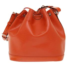 Louis Vuitton-LOUIS VUITTON Epi Noe Shoulder Bag Orange M40677 LV Auth 46349-Orange